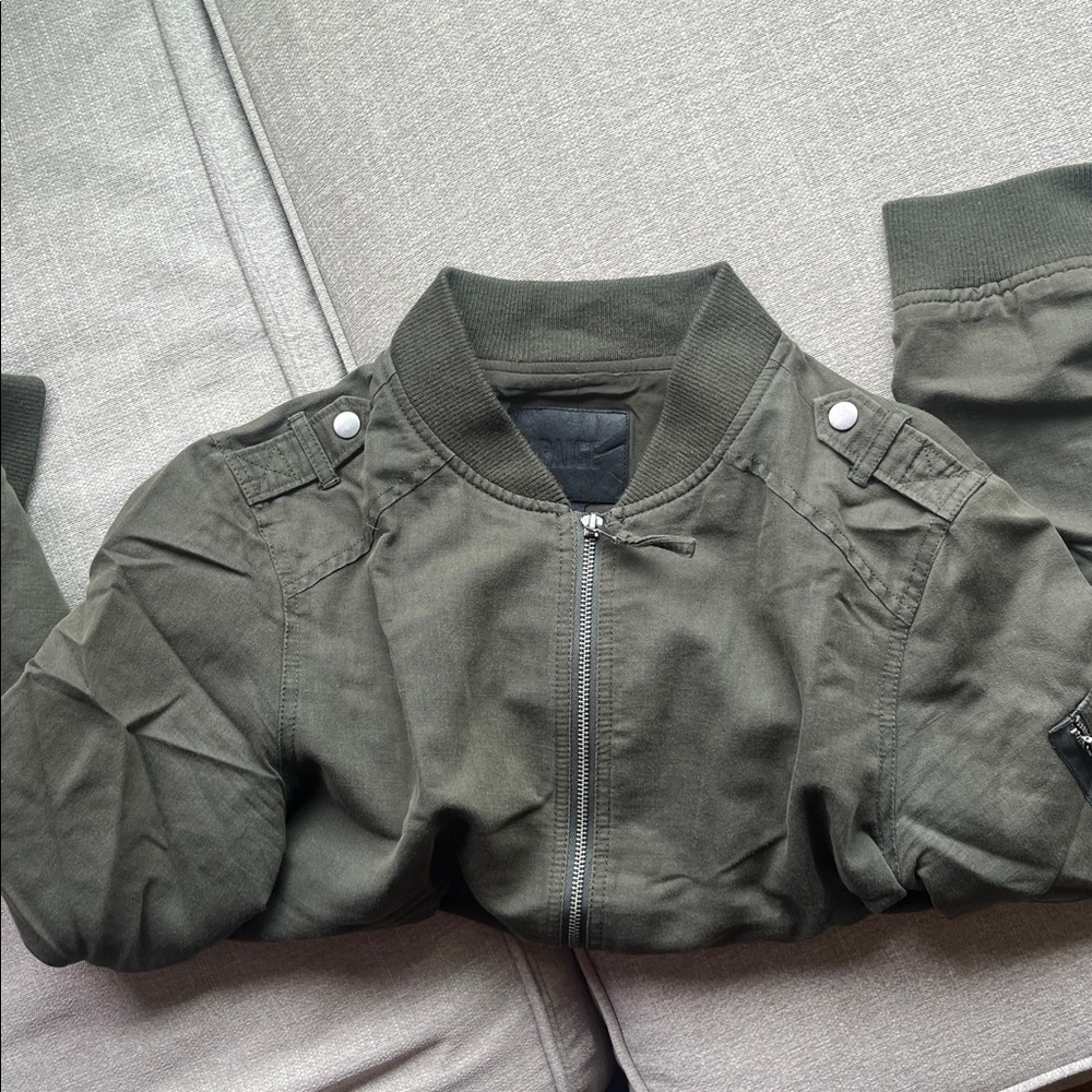 PAIGE Olive Utility Bomber Jacket - Picture 5 of 5